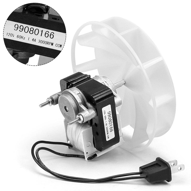 Fetechmate 99080166 BP28 Bathroom Fan Motor with Blower Wheel by Fit for Bro-an Nu-Tone 655 679 657 658 Exhaust Fan Motor 70cfm 1.4 Amp 3000RP 120V CCW (2 Pack) - Image 4